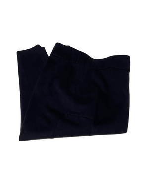 CJ BANKS Women's Black Cropped Ponte Leggings w/Side Panels & Deep Pockets - 2X